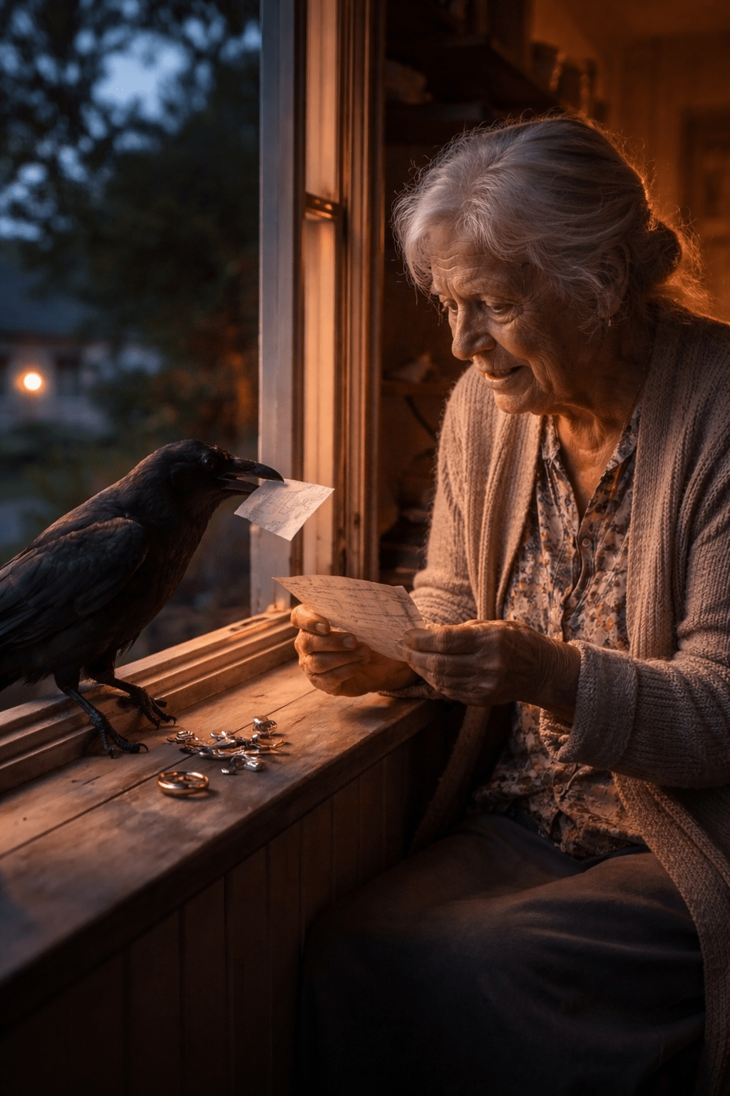 Every Evening the Old Woman Talked to the Crow Outside Her Window — Until the Day It Brought Something&nbsp;Back