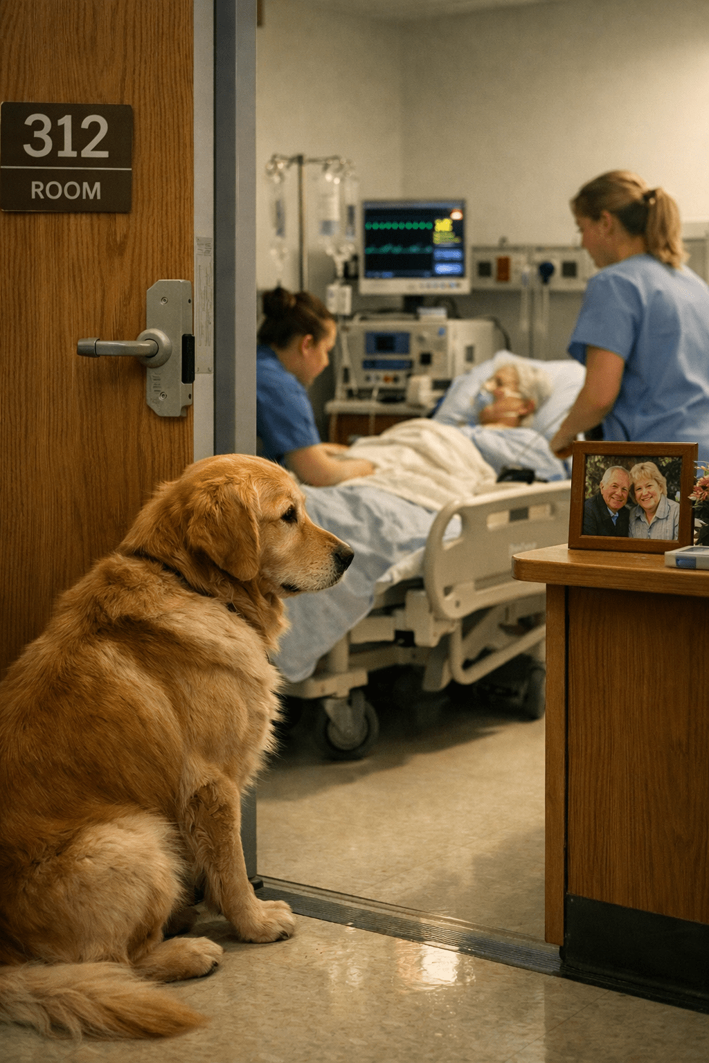 The Dog Who Refused to Leave Room 312: Nurses Finally Discovered the&nbsp;Reason