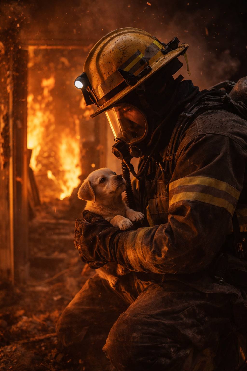 A Firefighter Heard a Cry Inside a Burning&nbsp;House