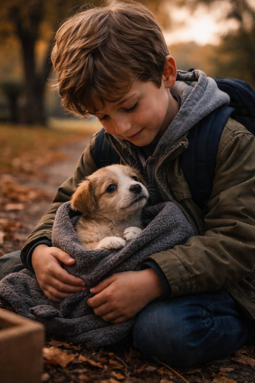 The Boy and the Little&nbsp;Puppy